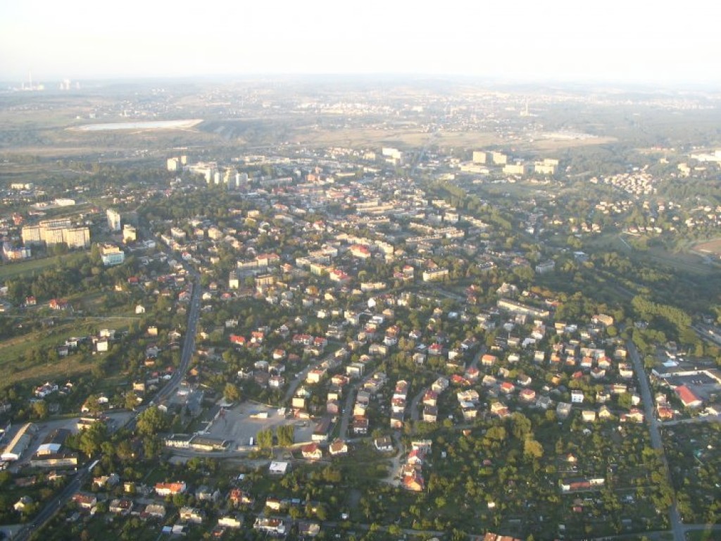 Pasje - paralotniarze i ziemia chrzanowska widziana z góry (www.paralotnie.chrzanow.pl)