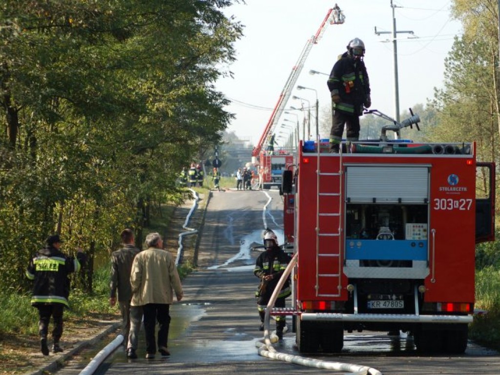 Ćwiczenia strażackie w Zakładach Chemicznych Alwernia SA 10-11.10.2006
