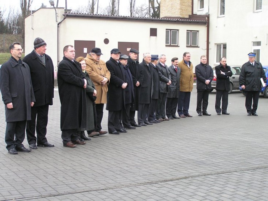 Przekazanie Jednostce Ratowniczo-Gaśniczej w Chrzanowie ciężkiego samochodu Scania P380 - 22.02.2008 r.