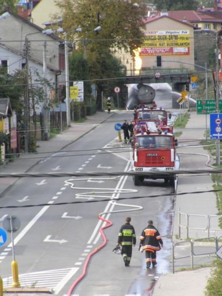 Pożar cysterny w Chrzanowie 26-28.09.2008 r.