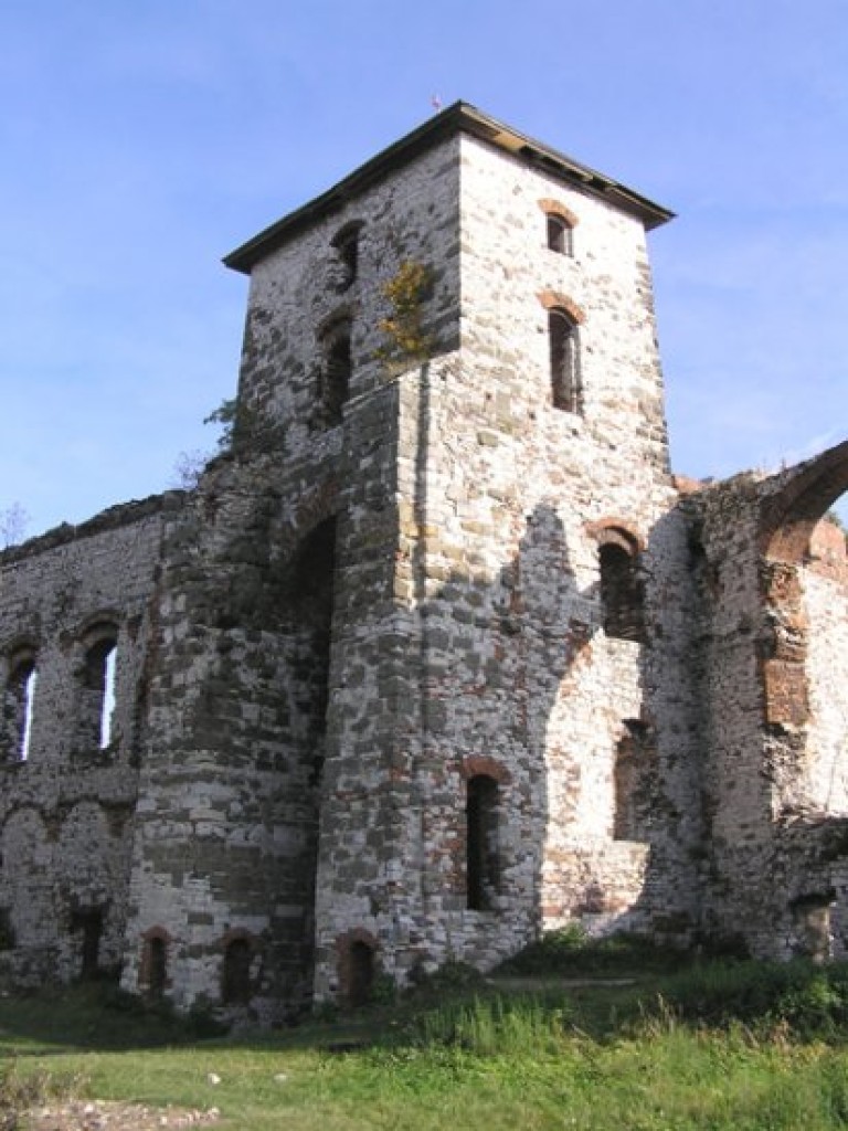 Ruiny zamku Tenczyn i pałac Potockich w Krzeszowicach - październik 2008 r.