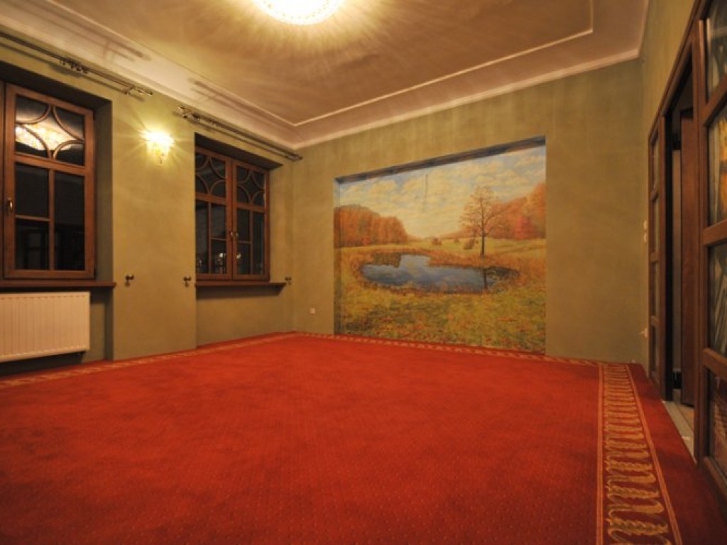 Wnętrza nieotwartego jeszcze hotelu Tadeusza Głowacza w Trzebini (dawny biurowiec zakładów metalurgicznych) 19.12.2008