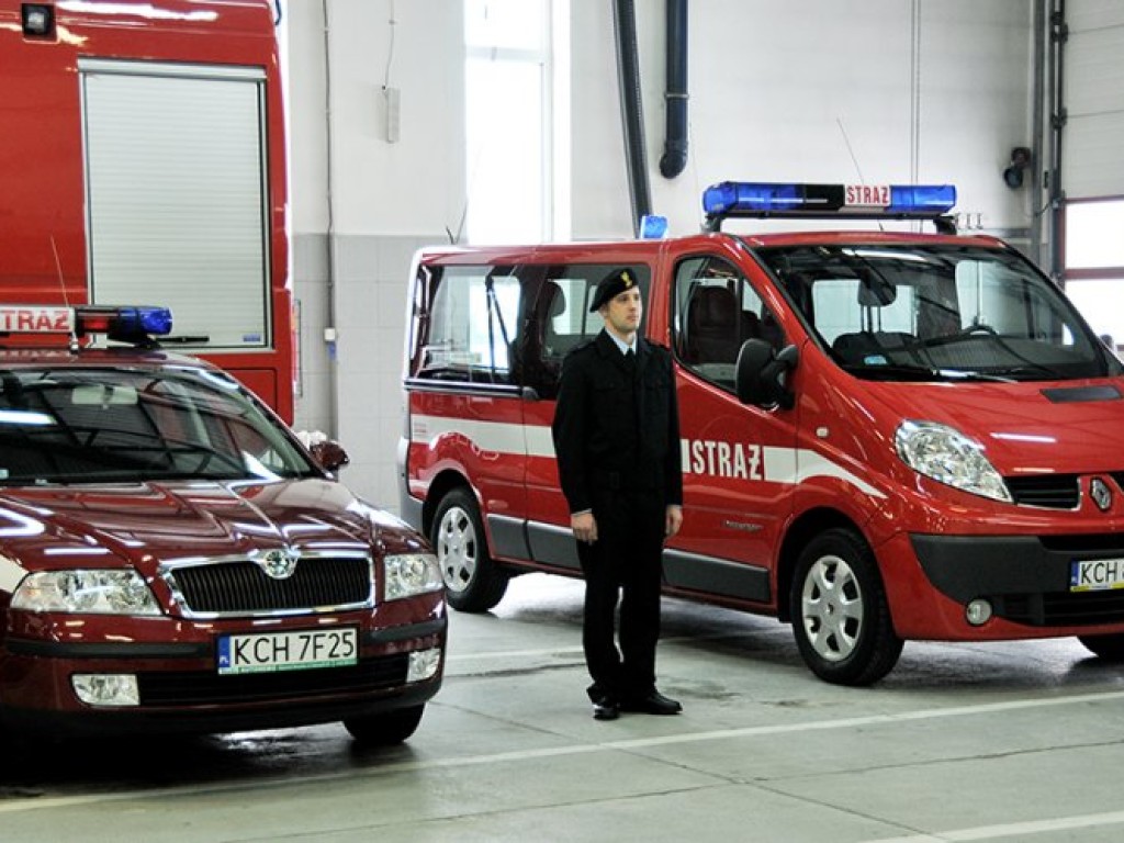 Przekazanie policji i straży pożarnej nowych aut – 7.01.2009 r.