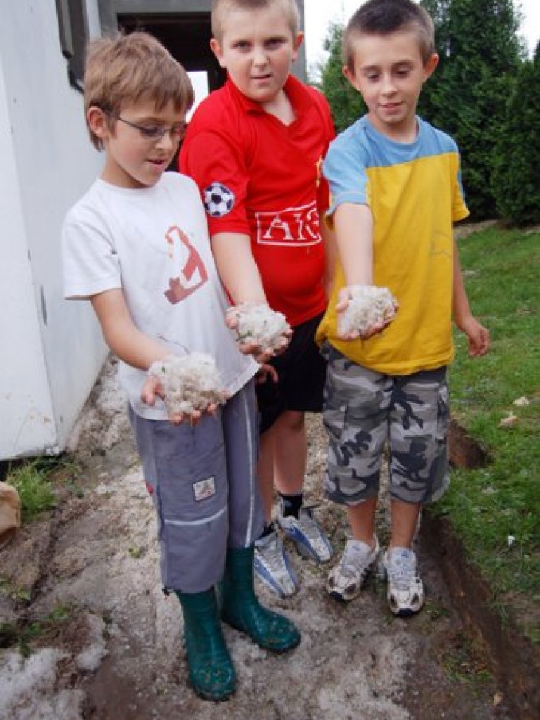 Zniszczenia po gwałtownej burzy, która przeszła nad powiatem chrzanowskim - 10 czerwca 2009 r.