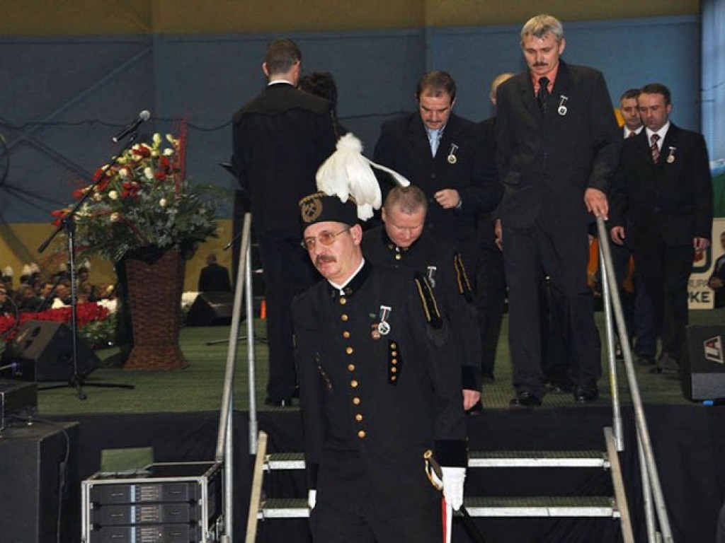 Premier Donald Tusk na Barbórce w Libiążu – 4.12.2009