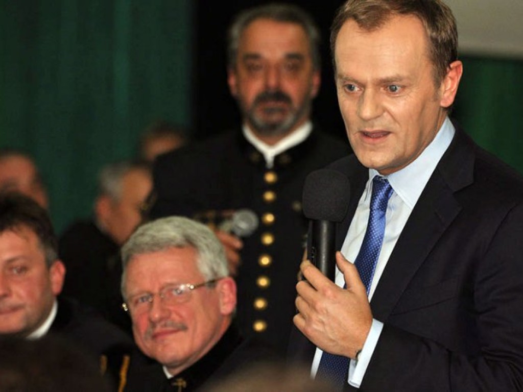Premier Donald Tusk na Barbórce w Libiążu – 4.12.2009