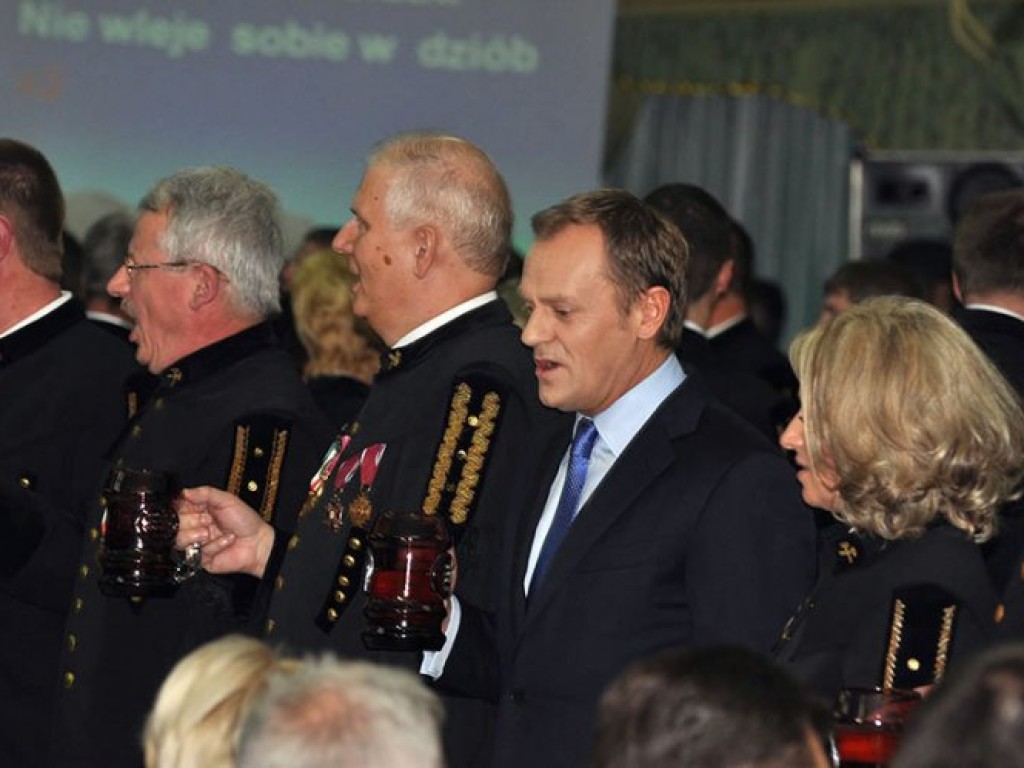 Premier Donald Tusk na Barbórce w Libiążu – 4.12.2009