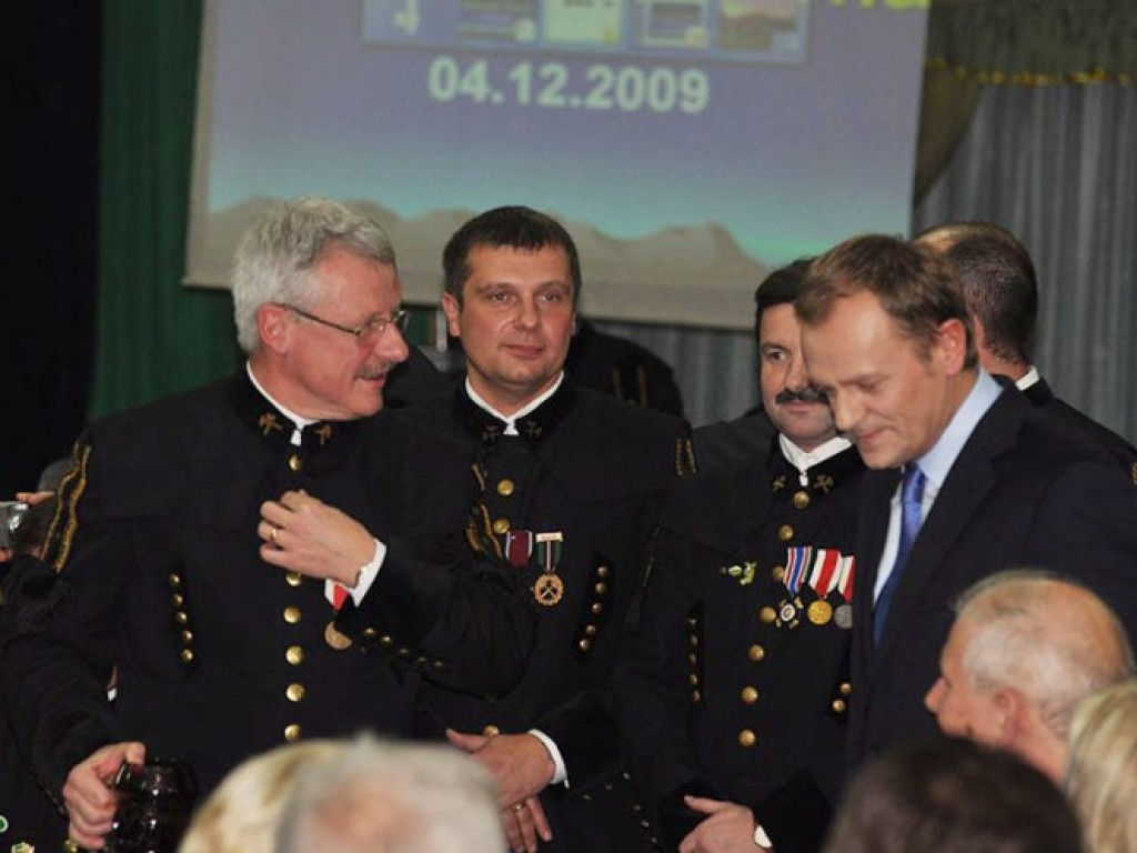 Premier Donald Tusk na Barbórce w Libiążu – 4.12.2009