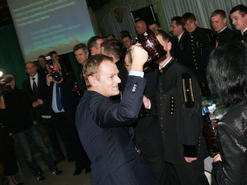 Premier Donald Tusk na Barbórce w Libiążu – 4.12.2009