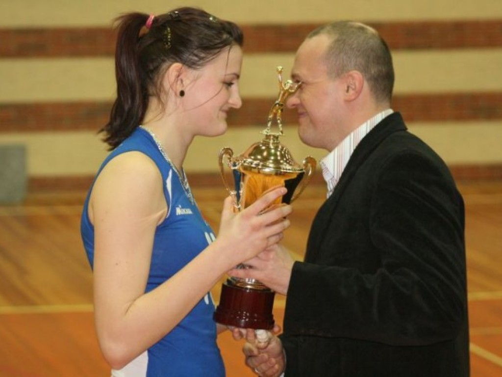 Mecz juniorskich reprezentacji siatkarek Polski i Słowacji - Chrzanów 29.12.2009