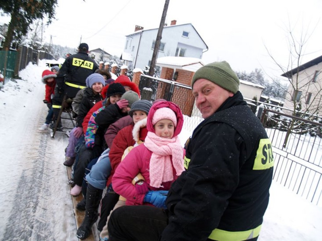 Kulig zorganizowany przez strażaków z OSP Młoszowa - 21.01.2010