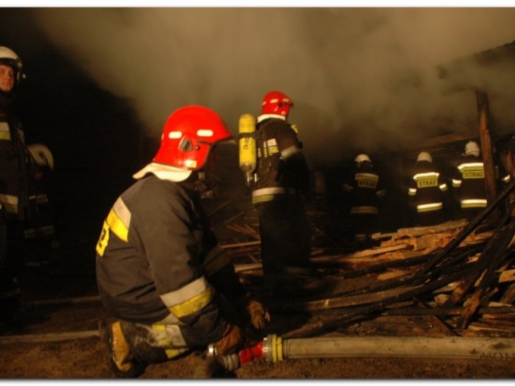 Pożar stolarni w Libiążu - 22.03.2010