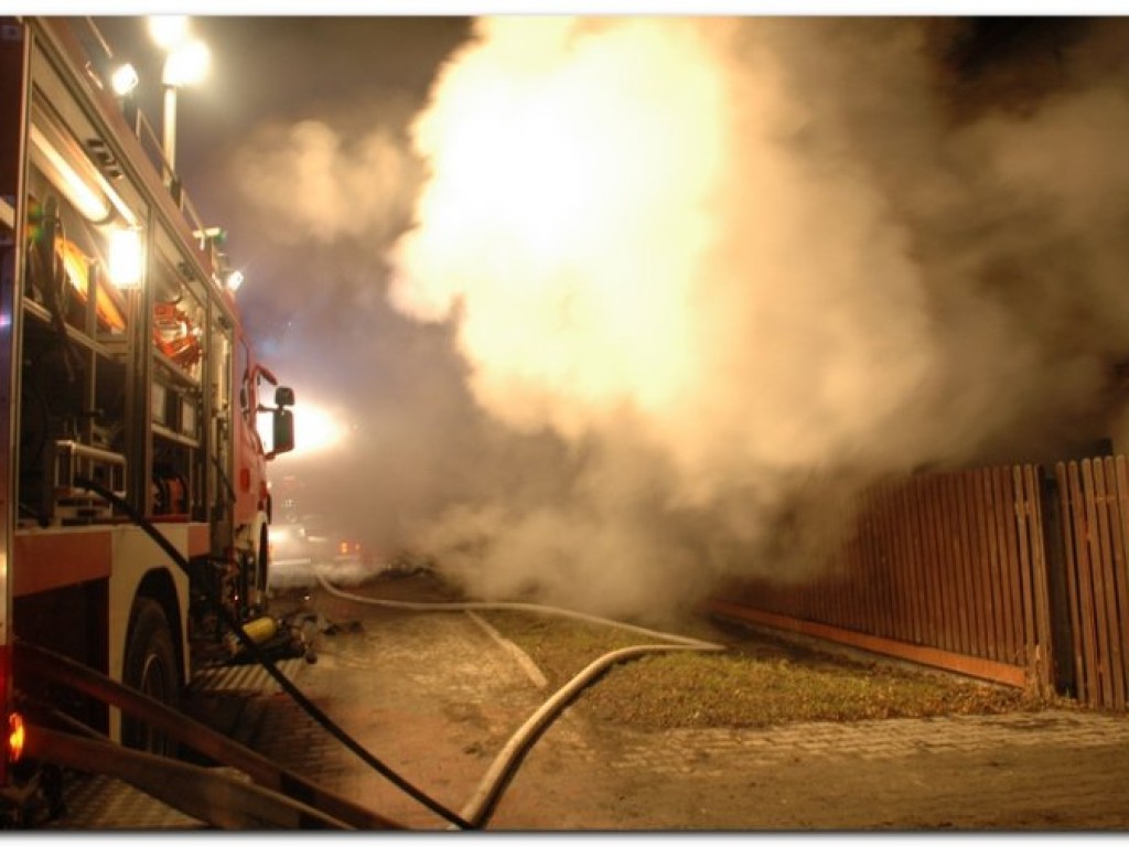 Pożar stolarni w Libiążu - 22.03.2010