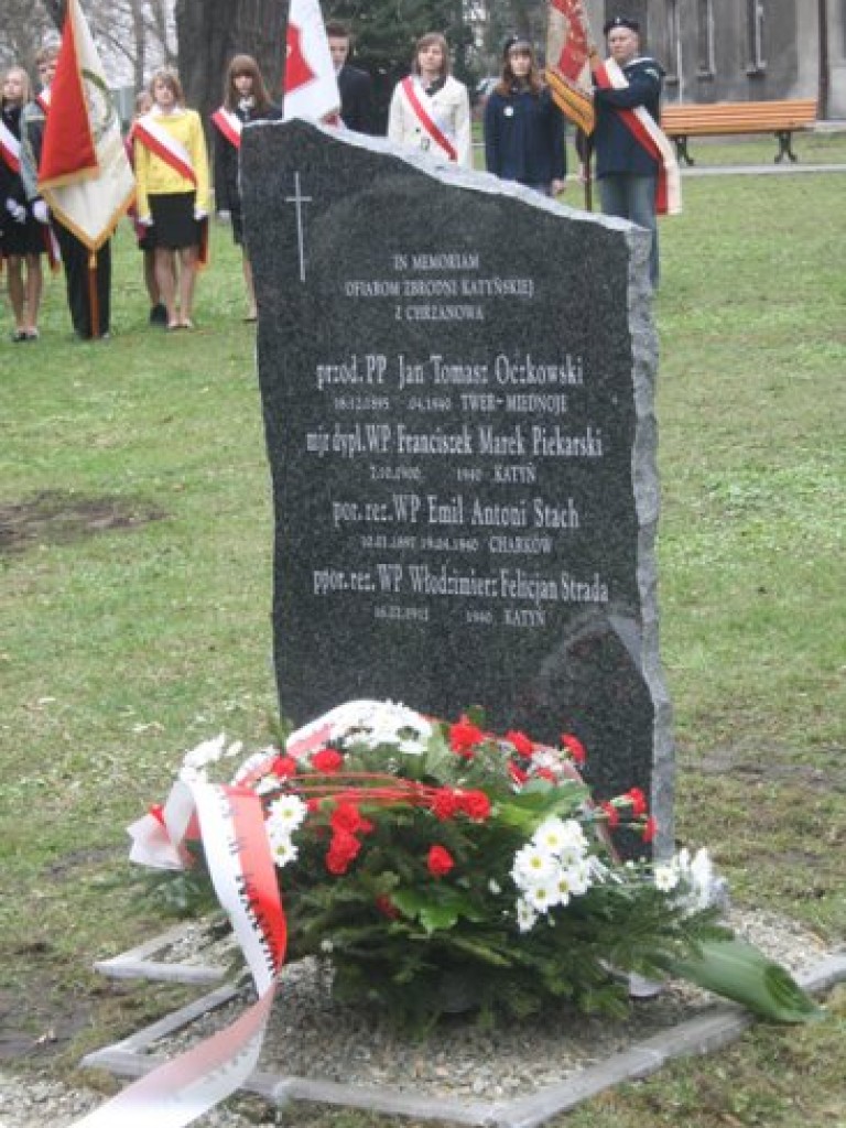 Obchody 70. rocznicy zbrodni katyńskiej w Chrzanowie - 7.04.2010 r.