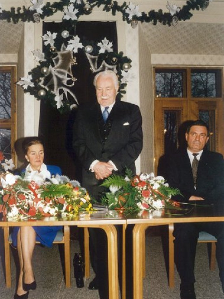 Dwie wizyty ostatniego prezydenta RP na uchodźstwie Ryszarda Kaczorowskiego w Trzebini - styczeń, czerwiec 1998 r.