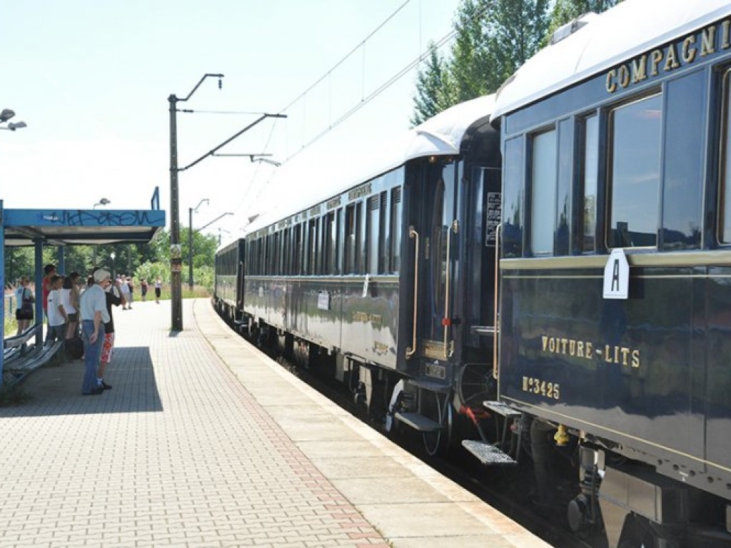 Chrzanów-Trzebinia. Przejazd pociągu Orient Express - 9.07.2010 r.