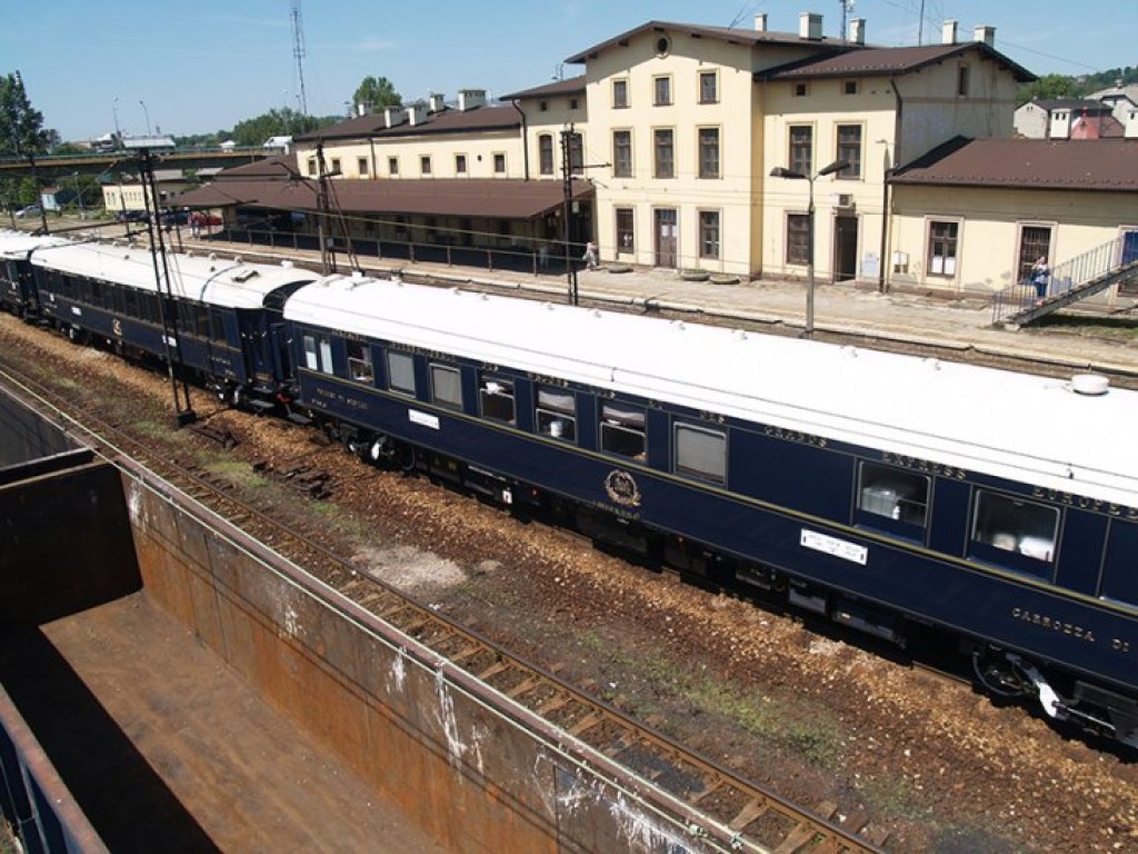 Chrzanów-Trzebinia. Przejazd pociągu Orient Express - 9.07.2010 r.