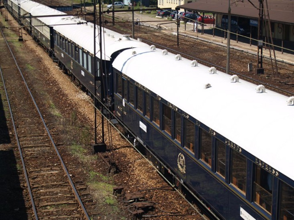 Chrzanów-Trzebinia. Przejazd pociągu Orient Express - 9.07.2010 r.
