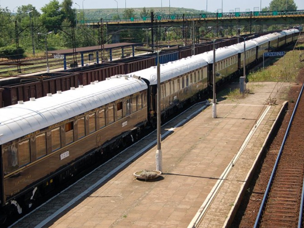 Chrzanów-Trzebinia. Przejazd pociągu Orient Express - 9.07.2010 r.