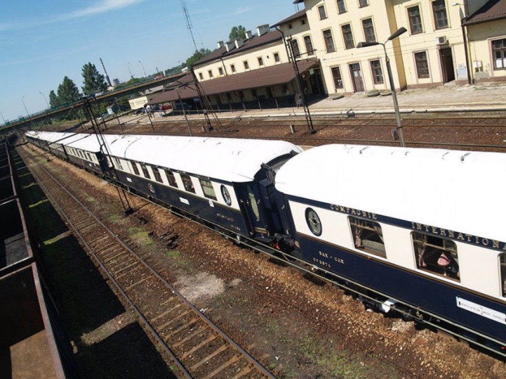 Chrzanów-Trzebinia. Przejazd pociągu Orient Express - 9.07.2010 r.