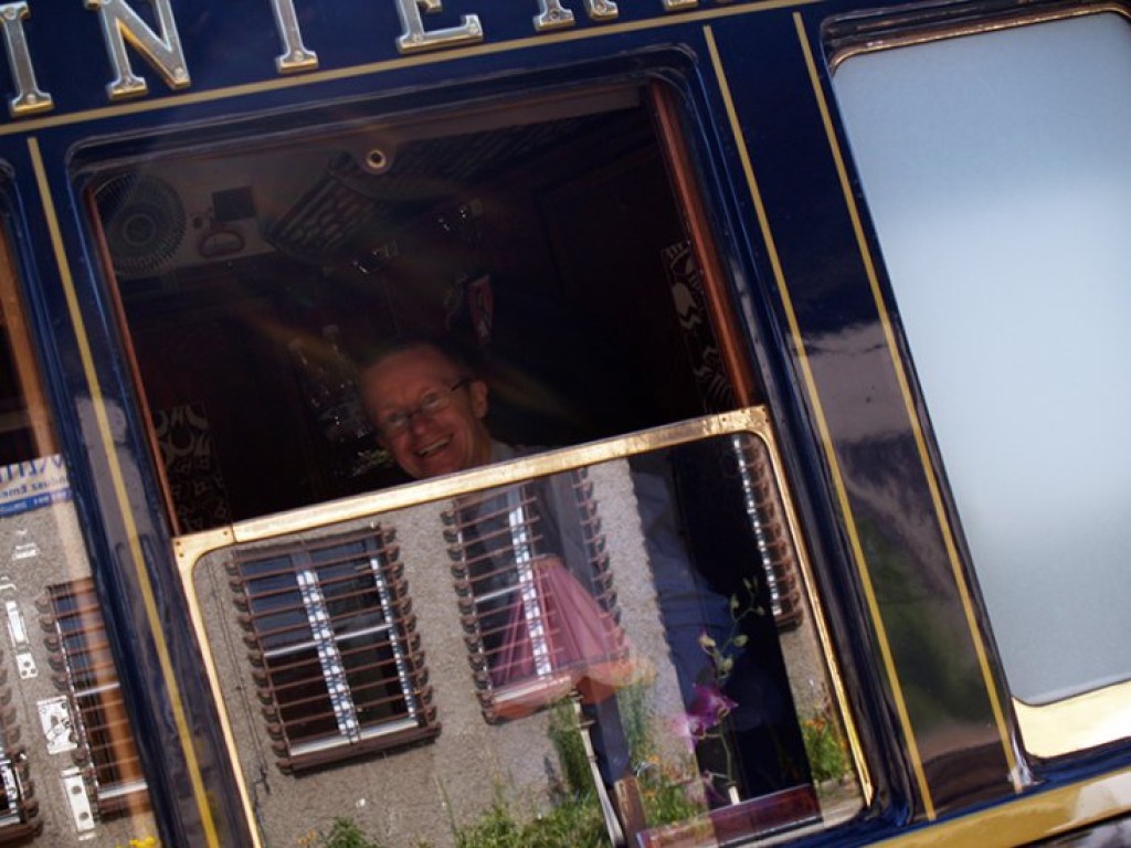 Chrzanów-Trzebinia. Przejazd pociągu Orient Express - 9.07.2010 r.