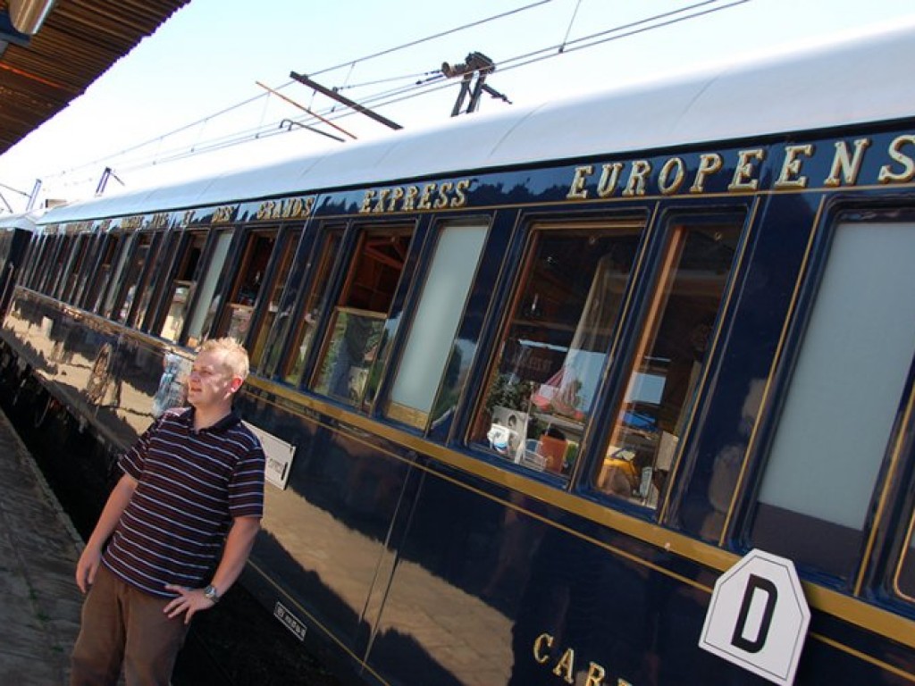 Chrzanów-Trzebinia. Przejazd pociągu Orient Express - 9.07.2010 r.