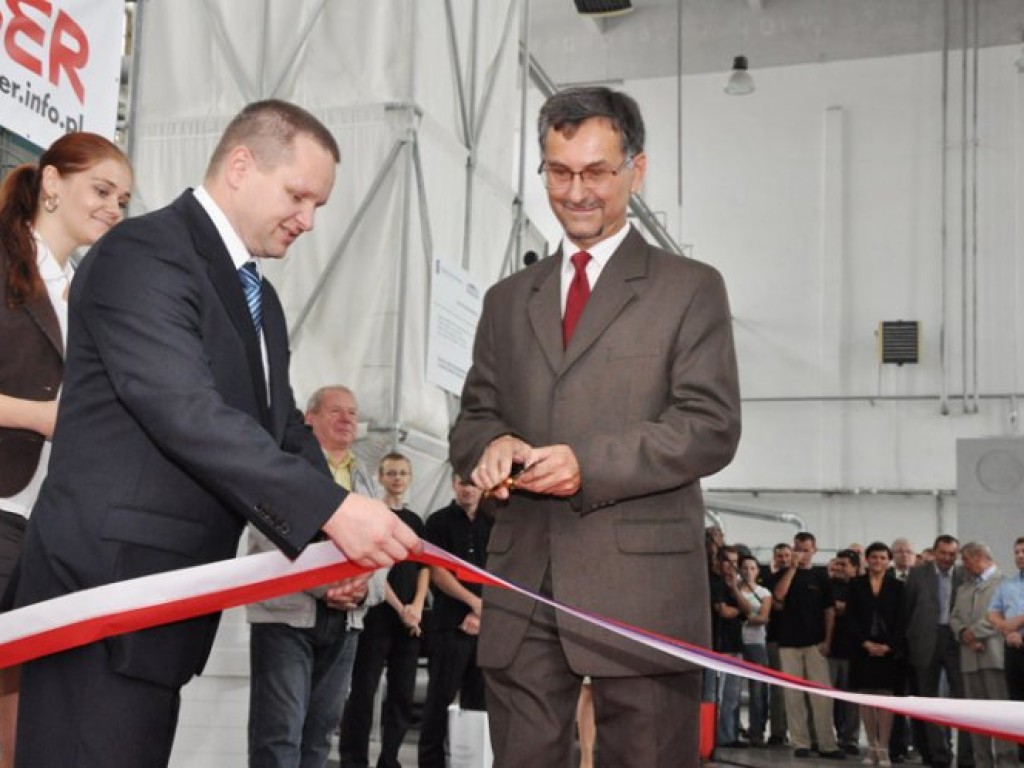 Otwarcie linii produkcji styropianu w hali byłych Zakładów Metalurgicznych Trzebinia - 30.07.2010