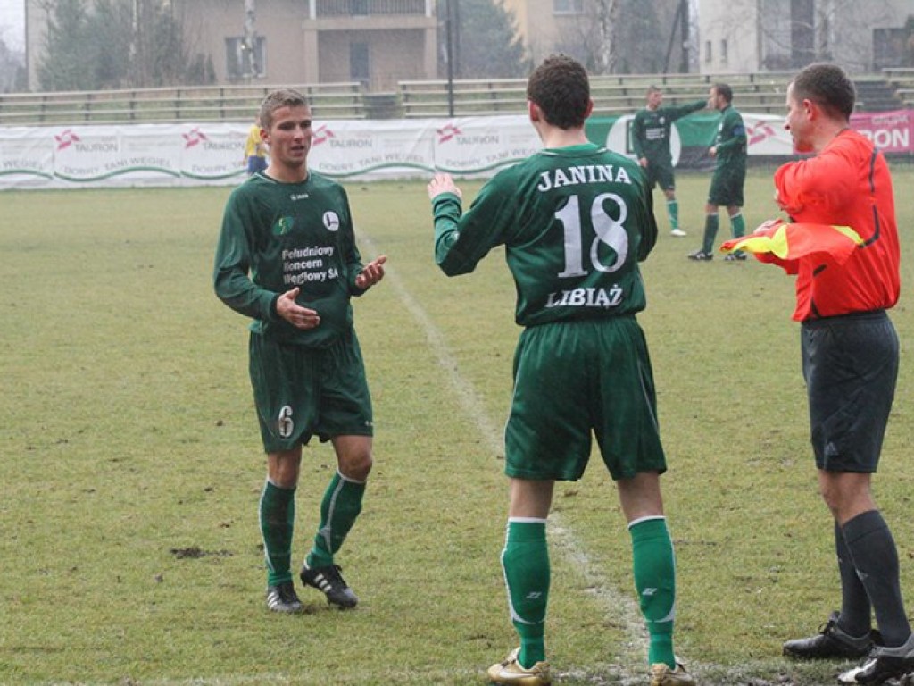 Mecz III ligi Janina Libiąż – Nida Pińczów 3-3  - 11.11.2010