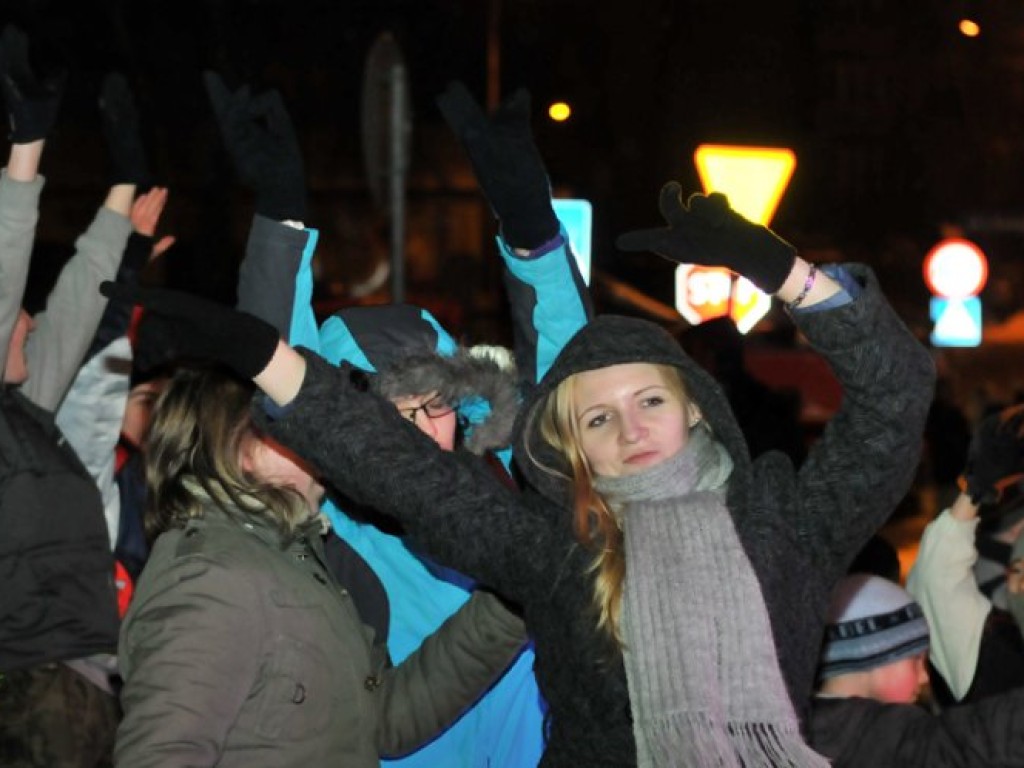 Powitanie Nowego Roku 2011 na Placu Tysiąclecia w Chrzanowie - 1.01.2011 r.