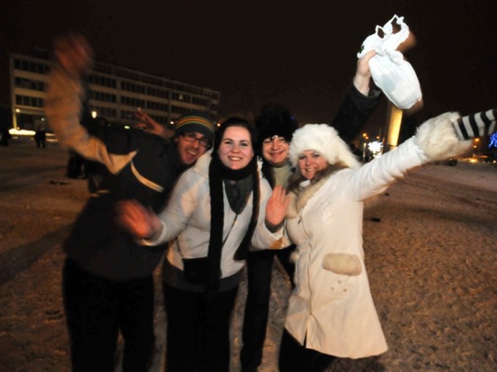 Powitanie Nowego Roku 2011 na Placu Tysiąclecia w Chrzanowie - 1.01.2011 r.