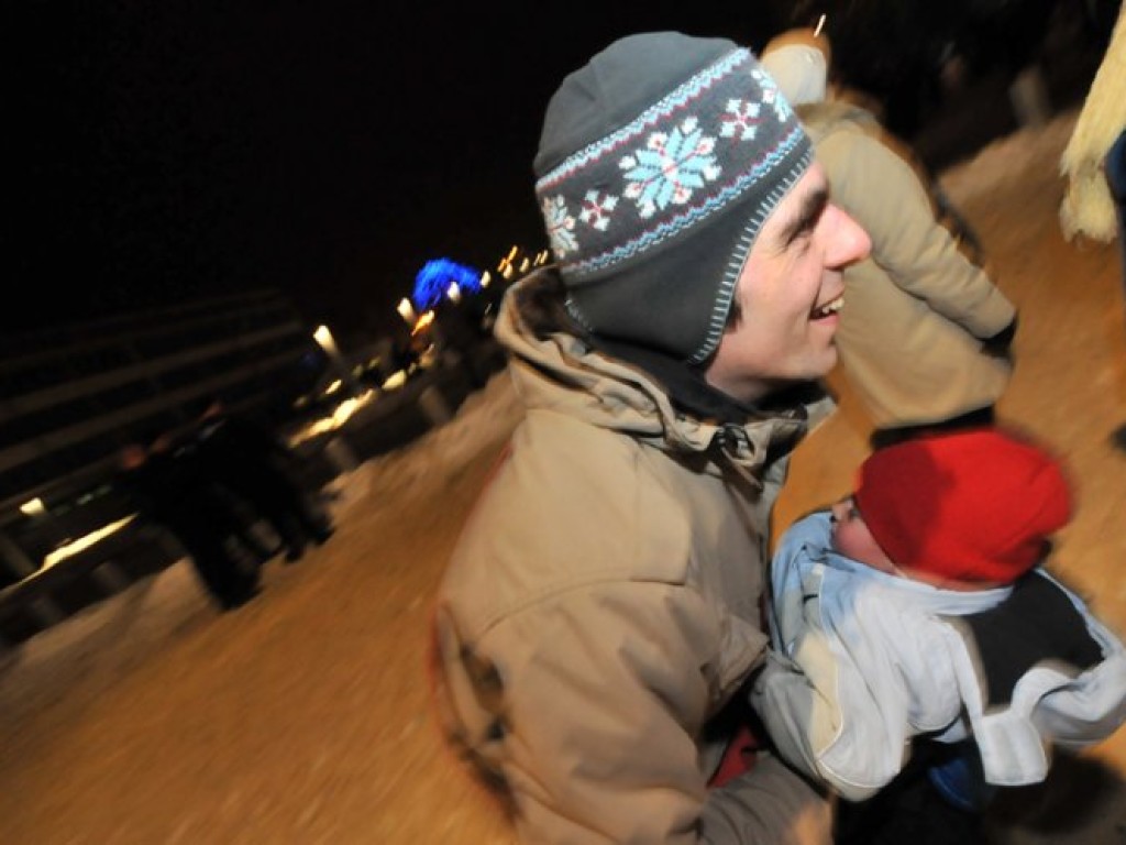 Powitanie Nowego Roku 2011 na Placu Tysiąclecia w Chrzanowie - 1.01.2011 r.