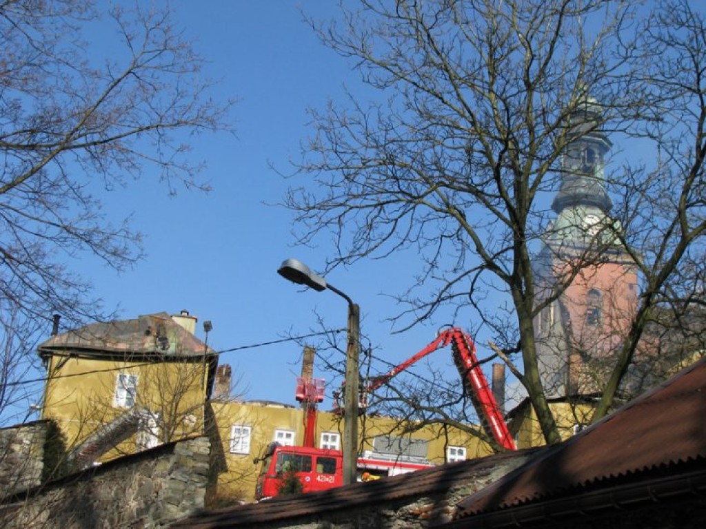 Pożar klasztoru w Alwerni - 6-7.03.2011