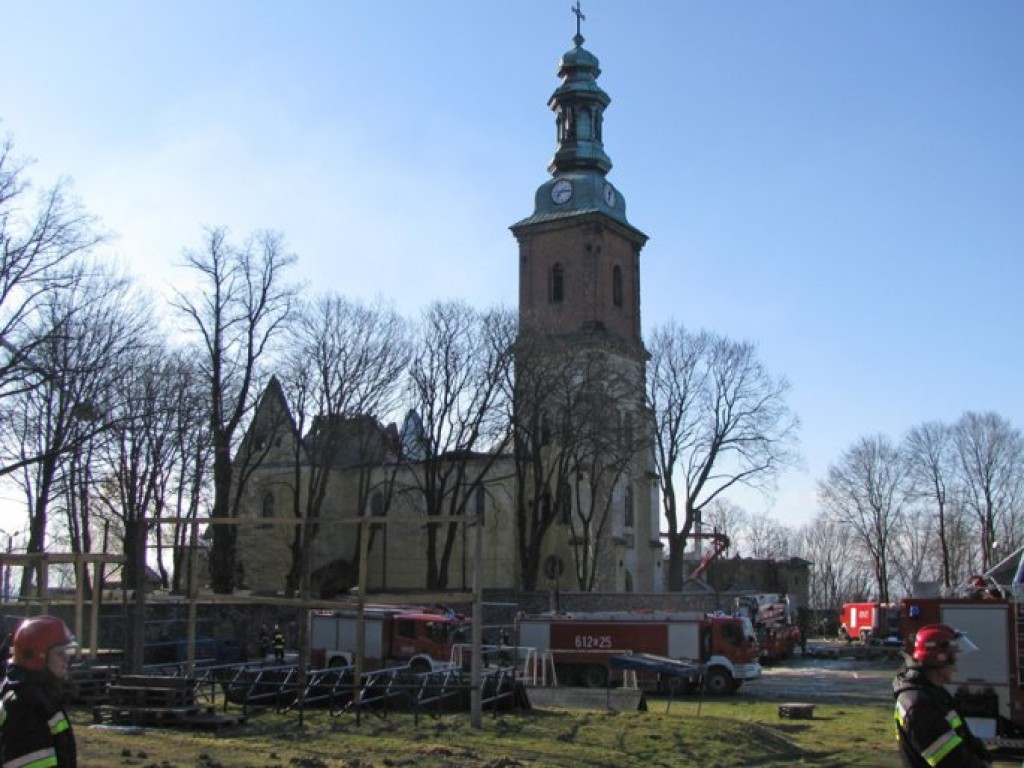 Pożar klasztoru w Alwerni - 6-7.03.2011