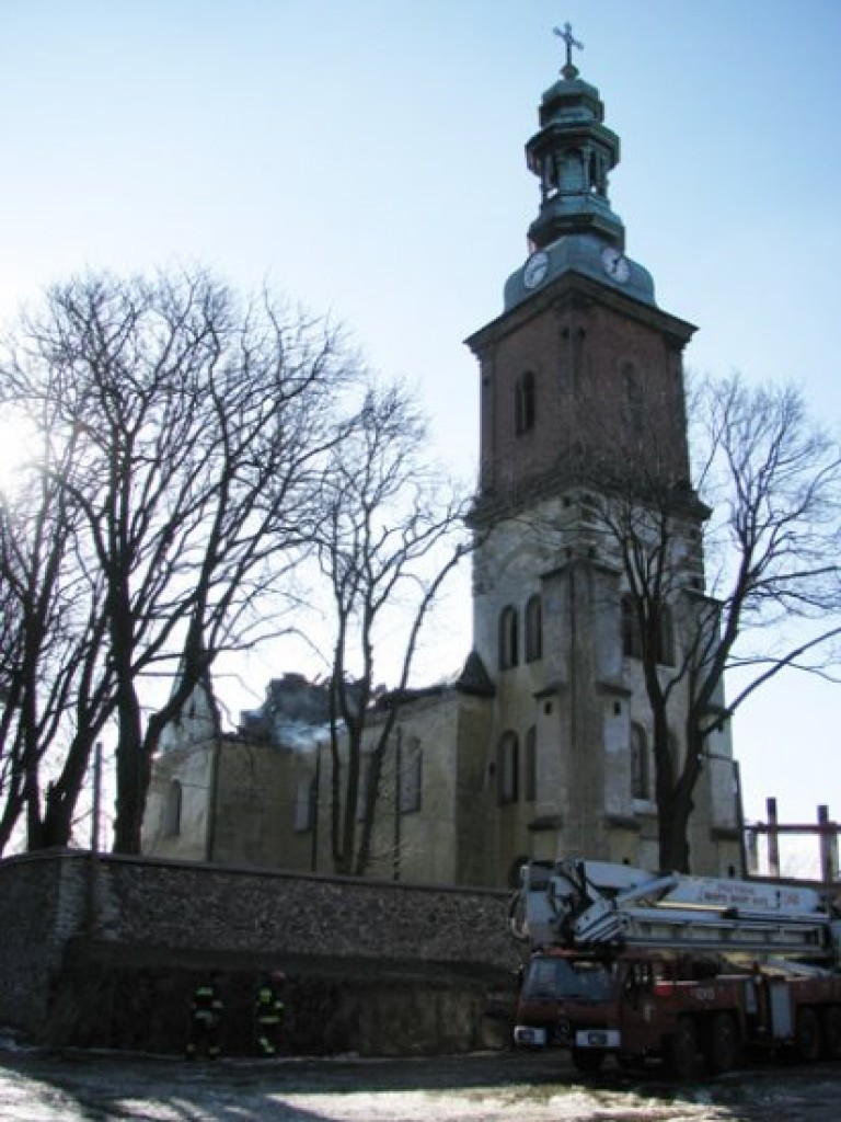 Pożar klasztoru w Alwerni - 6-7.03.2011