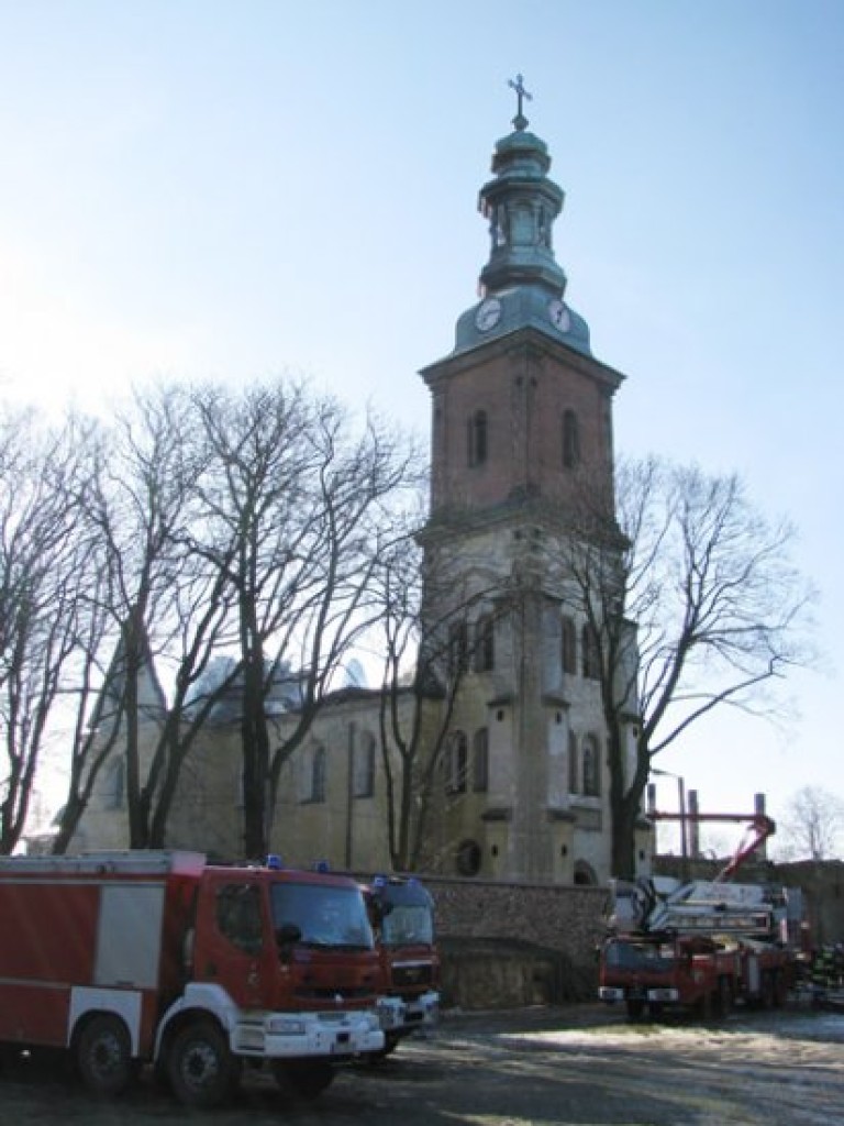 Pożar klasztoru w Alwerni - 6-7.03.2011