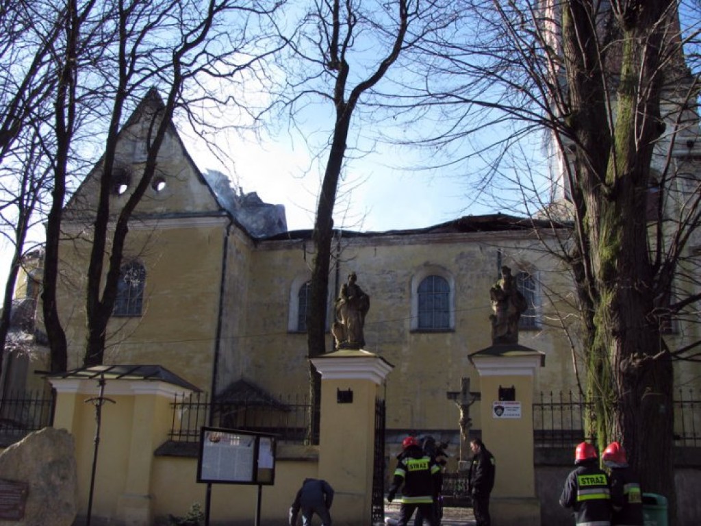 Pożar klasztoru w Alwerni - 6-7.03.2011