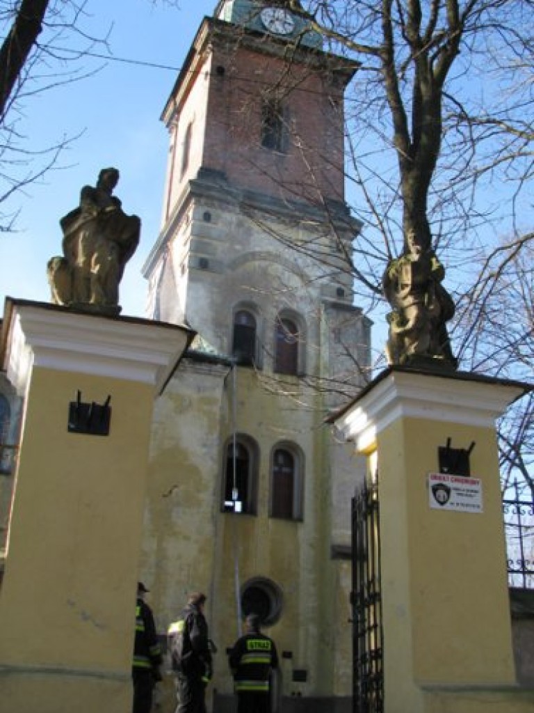 Pożar klasztoru w Alwerni - 6-7.03.2011