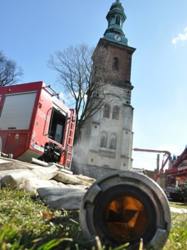 Pożar klasztoru w Alwerni - 6-7.03.2011