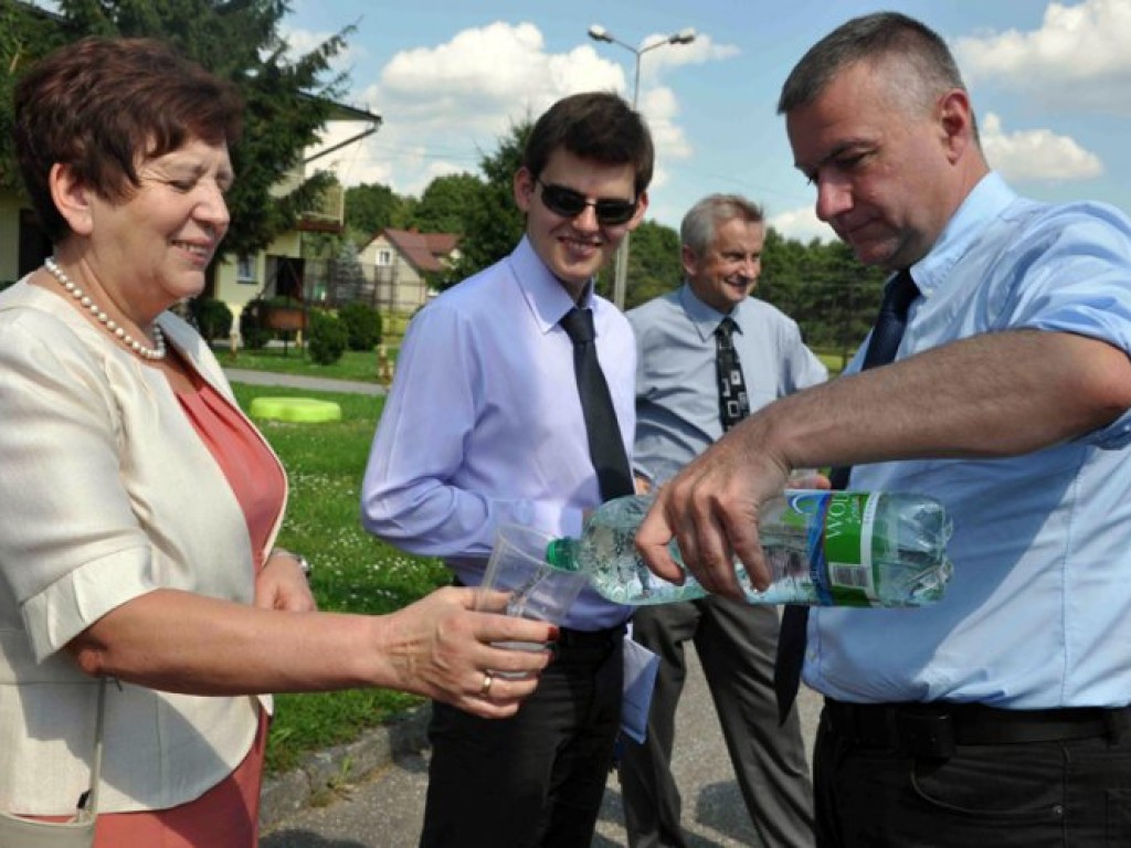 Bogdan Zdrojewski, minister kultury, oraz rzecznik rządu Paweł Graś odwiedzili Alwernię 14.08.2011