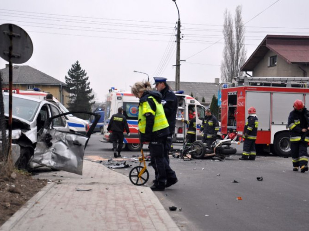 TRZEBINIA. Motocyklista z Luszowic zmarł w szpitalu