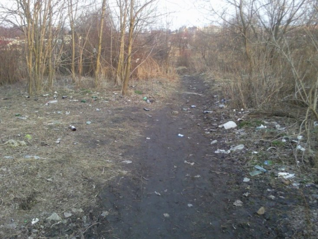 CHRZANÓW. Wysypisko śmieci za stacją paliw 