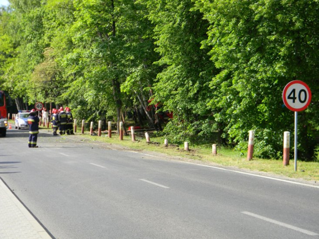 TRZEBINIA. Wypadek BMW