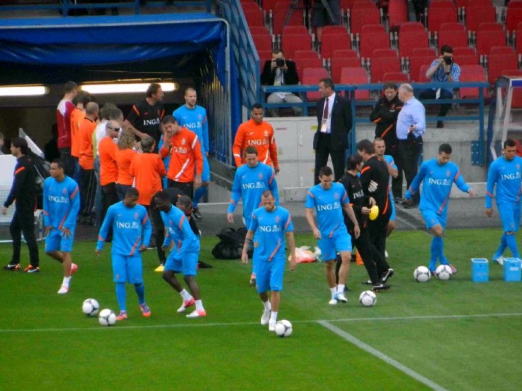 Trening piłkarskiej reprezentacji Holandii w Krakowie -06.06.2012 r.