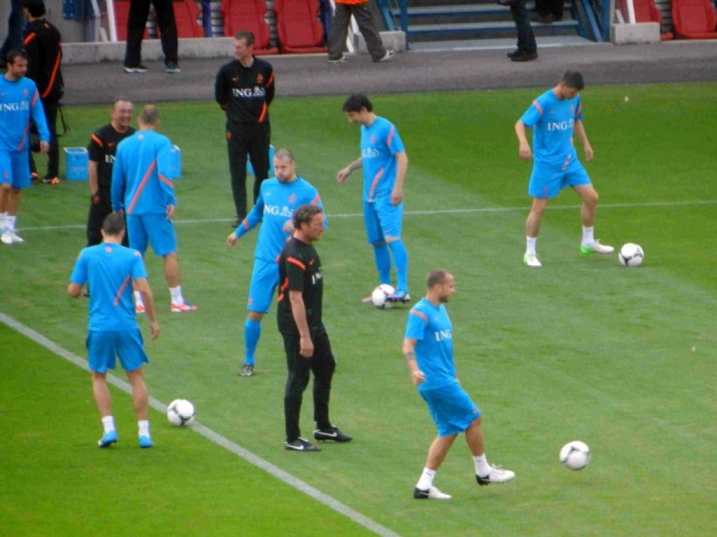 Trening piłkarskiej reprezentacji Holandii w Krakowie -06.06.2012 r.