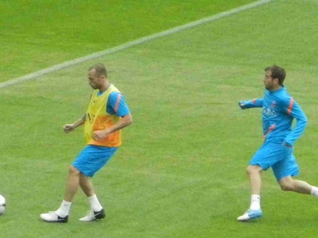 Trening piłkarskiej reprezentacji Holandii w Krakowie -06.06.2012 r.