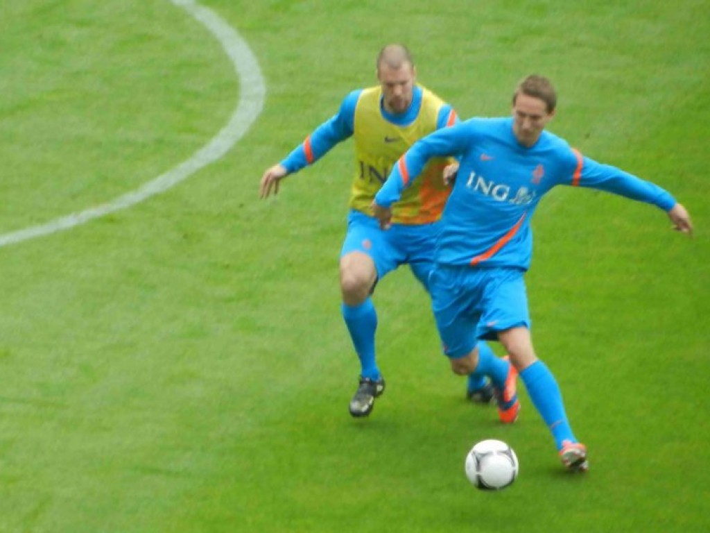 Trening piłkarskiej reprezentacji Holandii w Krakowie -06.06.2012 r.