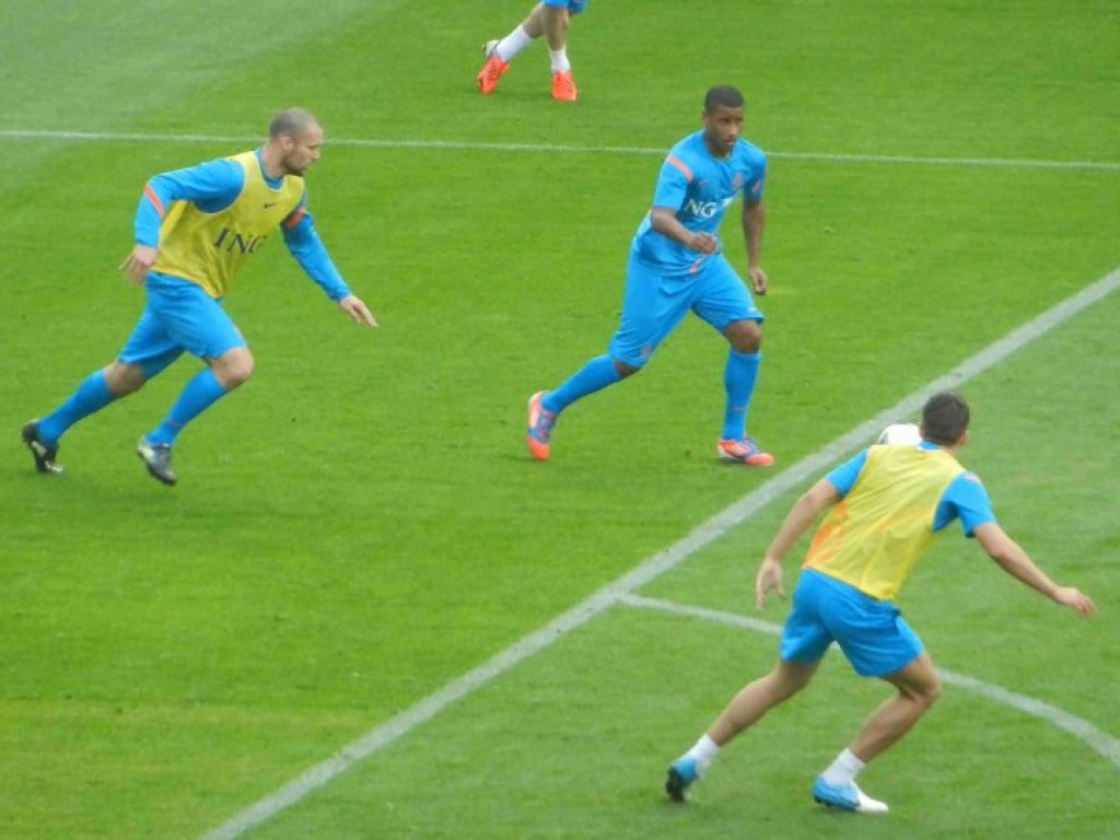 Trening piłkarskiej reprezentacji Holandii w Krakowie -06.06.2012 r.