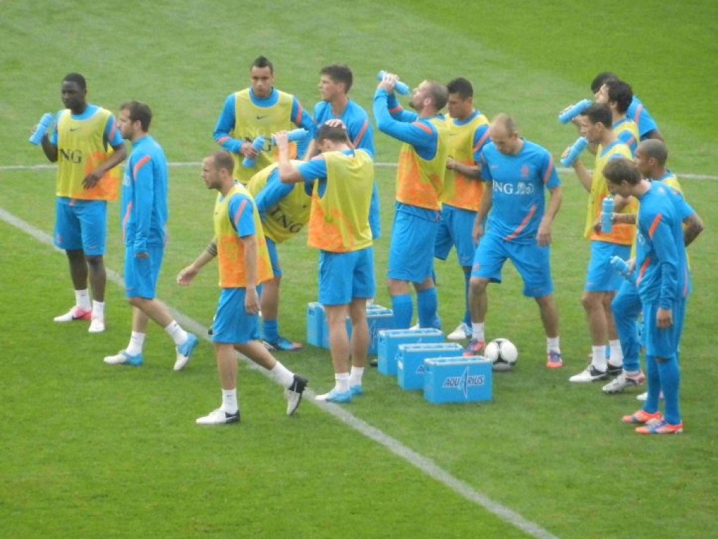 Trening piłkarskiej reprezentacji Holandii w Krakowie -06.06.2012 r.