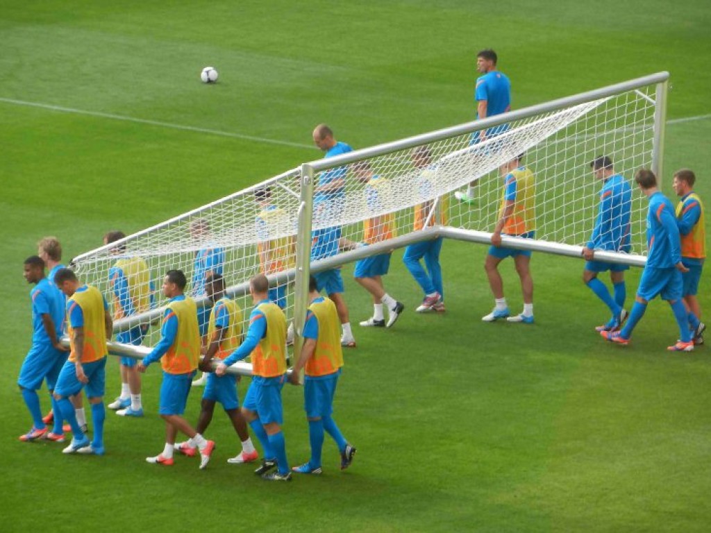 Trening piłkarskiej reprezentacji Holandii w Krakowie -06.06.2012 r.