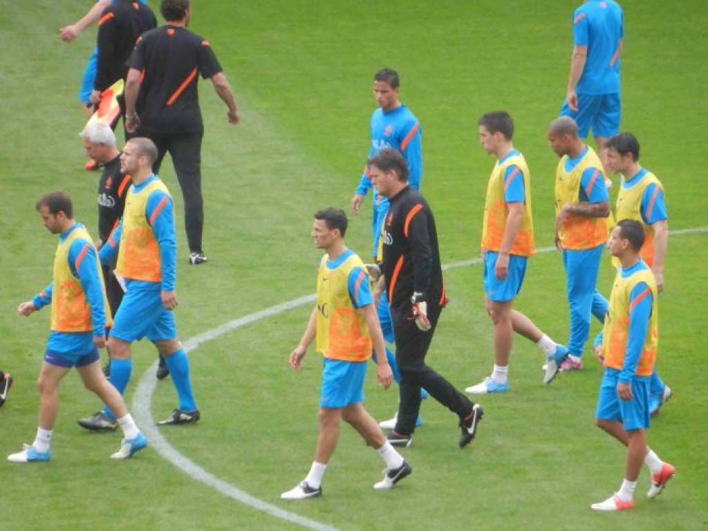 Trening piłkarskiej reprezentacji Holandii w Krakowie -06.06.2012 r.